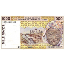 P311Ci Burkina Faso - 1000 Francs Year 1998